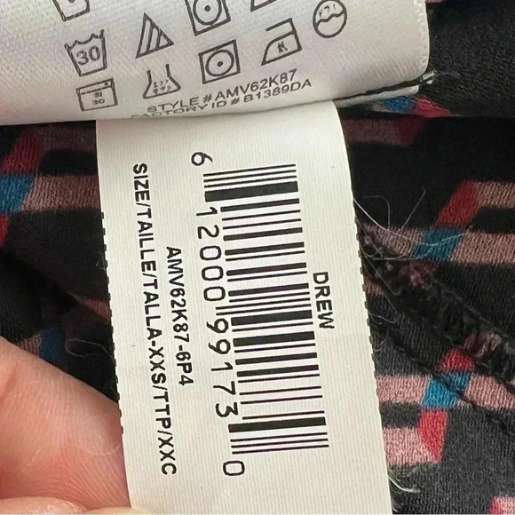 BCBGMaxAzria Drew Dress Geometric Print Front Zip Sz XXS - Picture 14 of 16